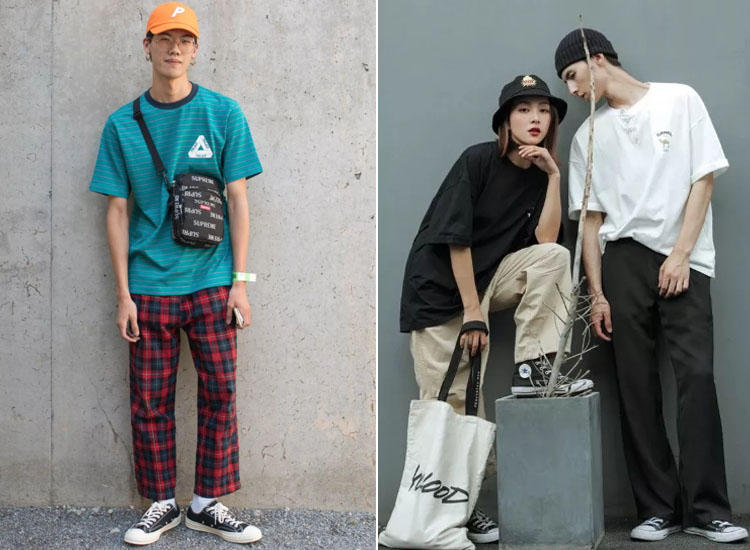 男生黑色匡威高帮鞋搭配什么裤子,匡威onestar配什么裤子