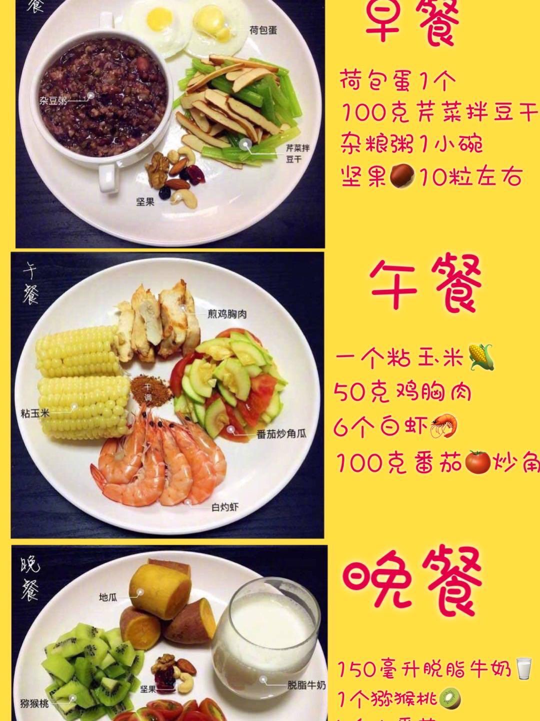 营养师一日三餐减肥餐,营养师一周食谱大全集