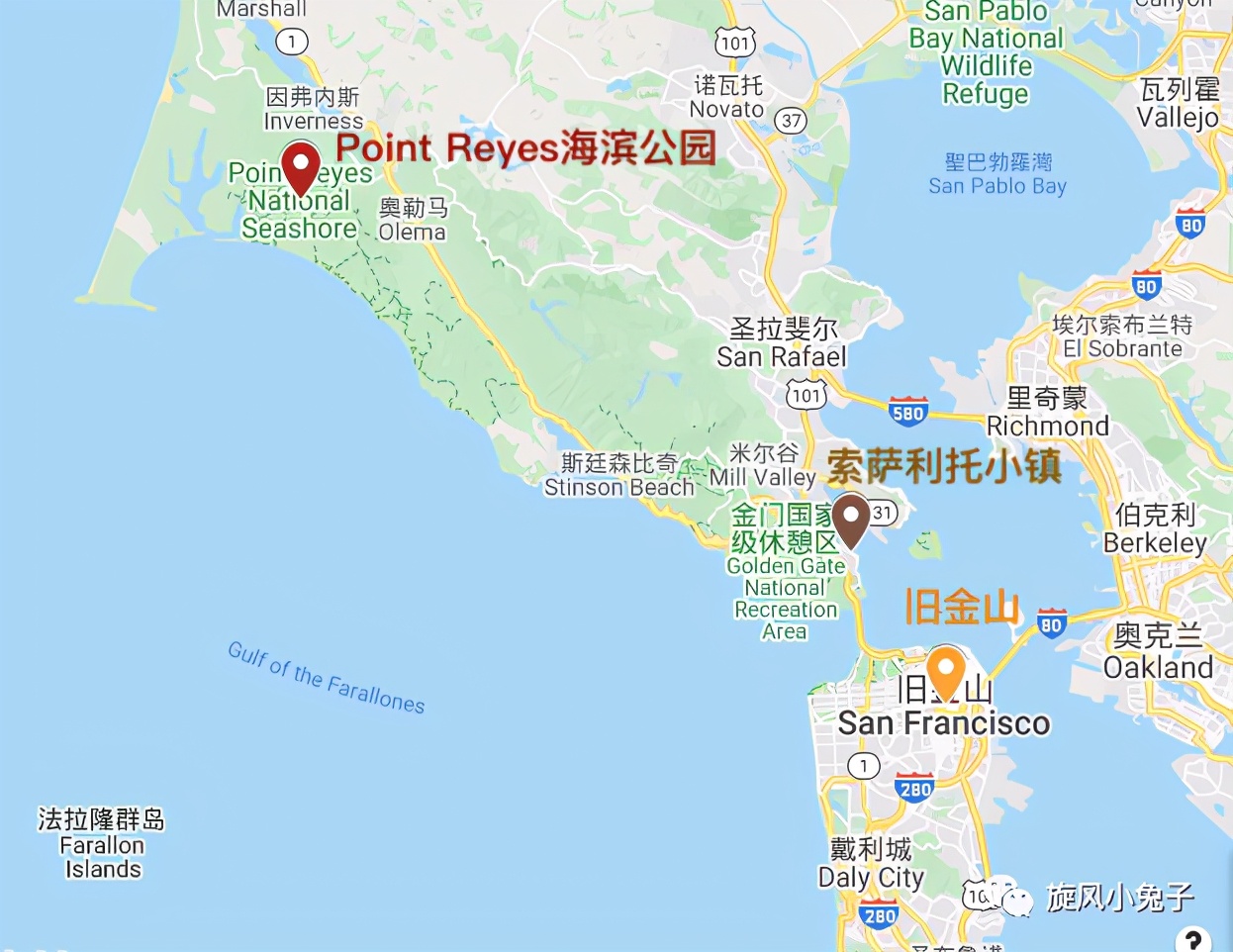 加州沿海1号公路自驾游散装系列（一）：阳光北加的金山依旧