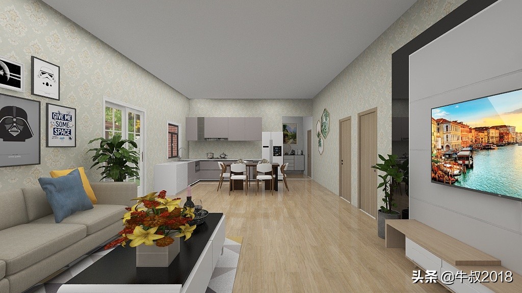 乡村养老别墅带庭院,农村简单养老房小户型设计