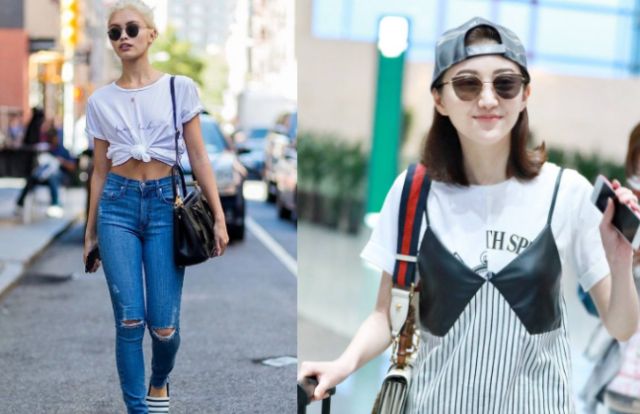 选对自己适合的短t恤,瘦身t恤怎么去搭配