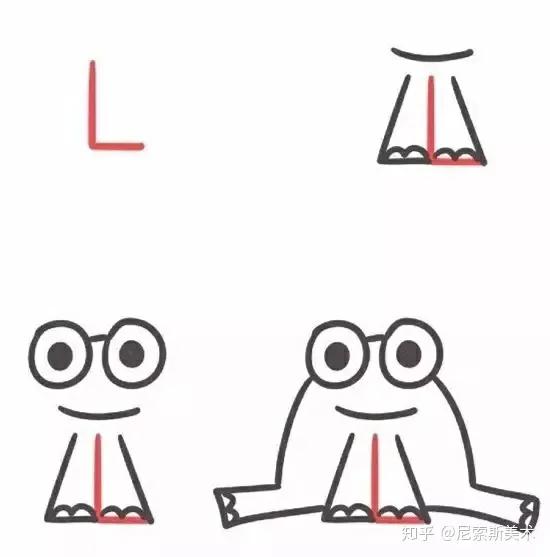 教孩子简笔画从哪入手,画画儿童简笔画9-12岁黑白色