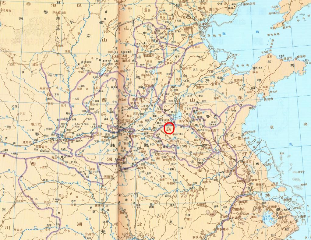 菏泽和定陶怎么划分的,菏泽天下之中在哪里