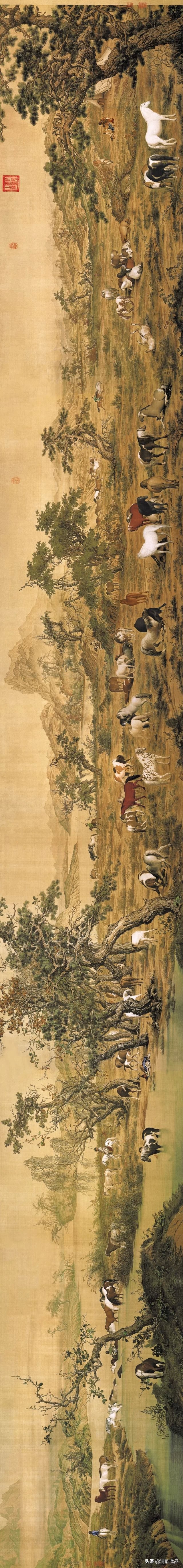郎世宁画作百骏图的深远影响 (百骏图清代郎世宁绘画作品)