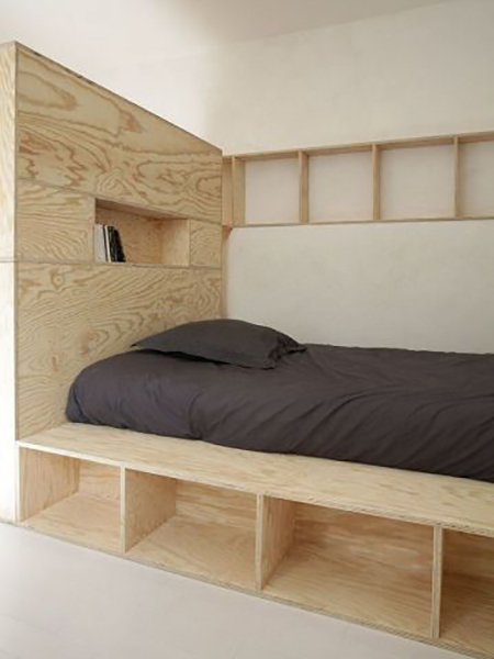 榻榻米床头做护墙板,护墙板可以代替床头柜吗