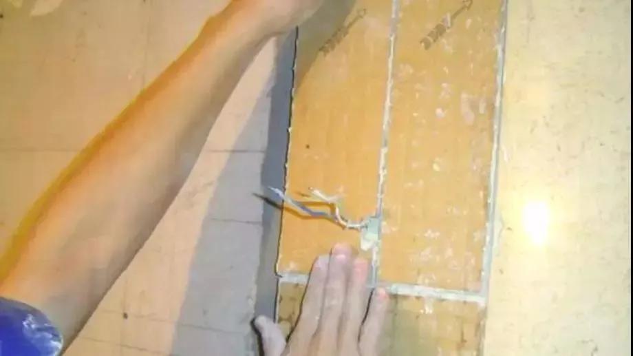 石材拼花地面铺贴过程,石材马赛克拼花