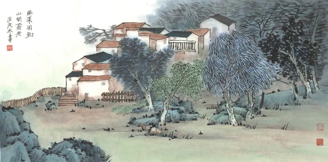 充满诗情画意的山水田园风光,慢慢体味令人陶醉的田园山水韵味