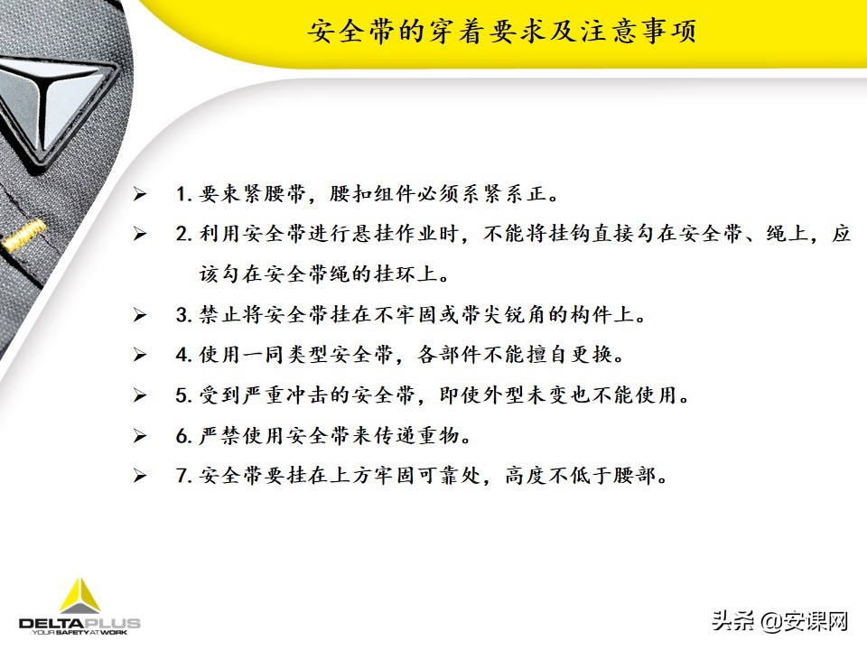 代尔塔坠落悬挂安全带,代尔塔中国