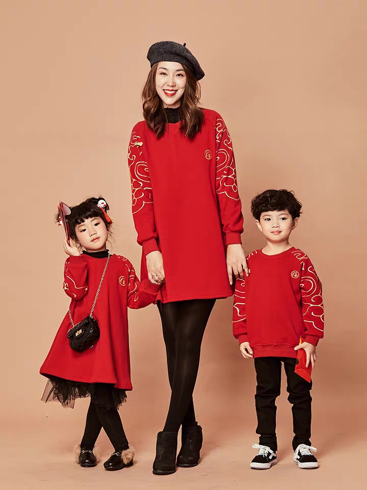 冬日亲子装,冬日亲子装一家三口