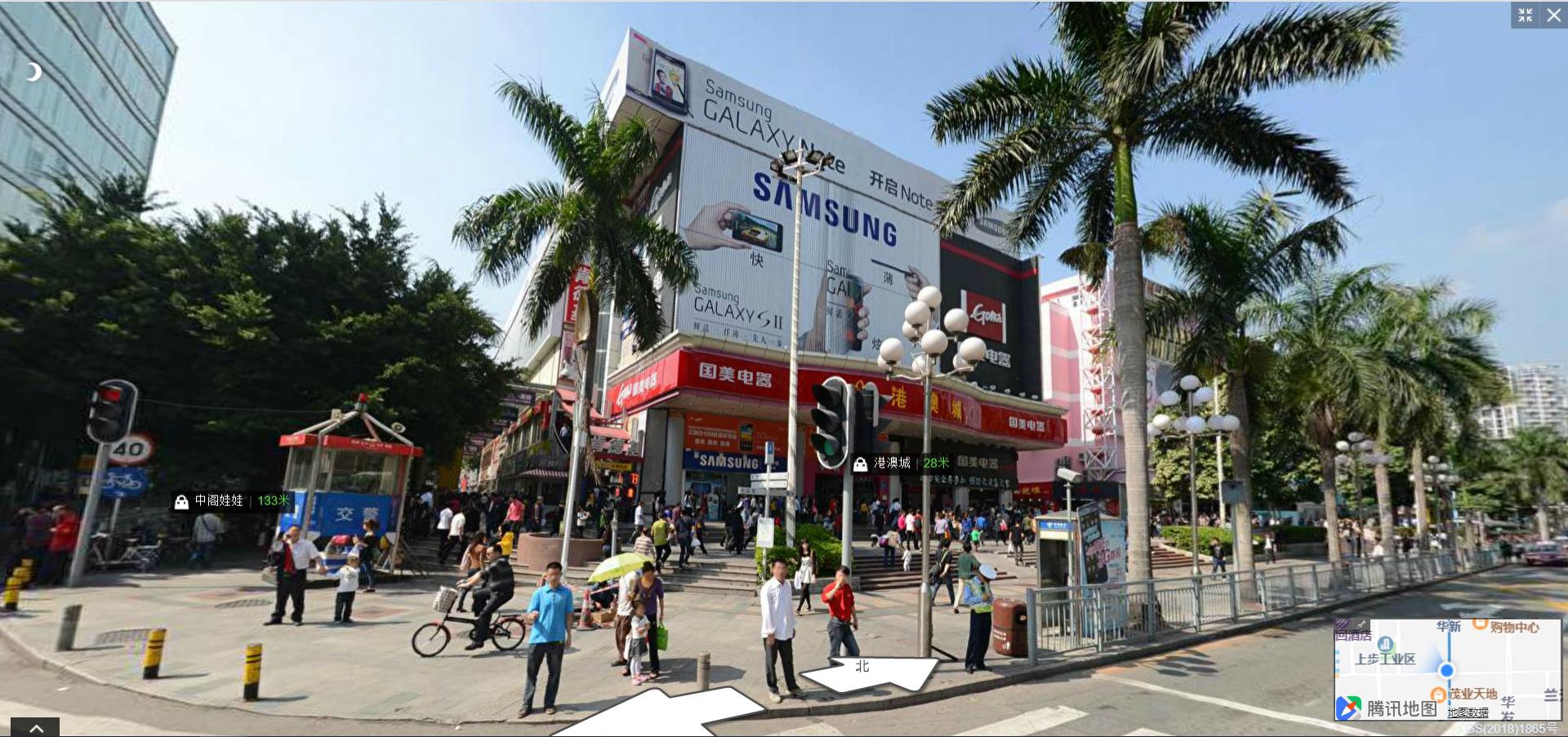 华强北步行街原貌,深圳华强北街景视频