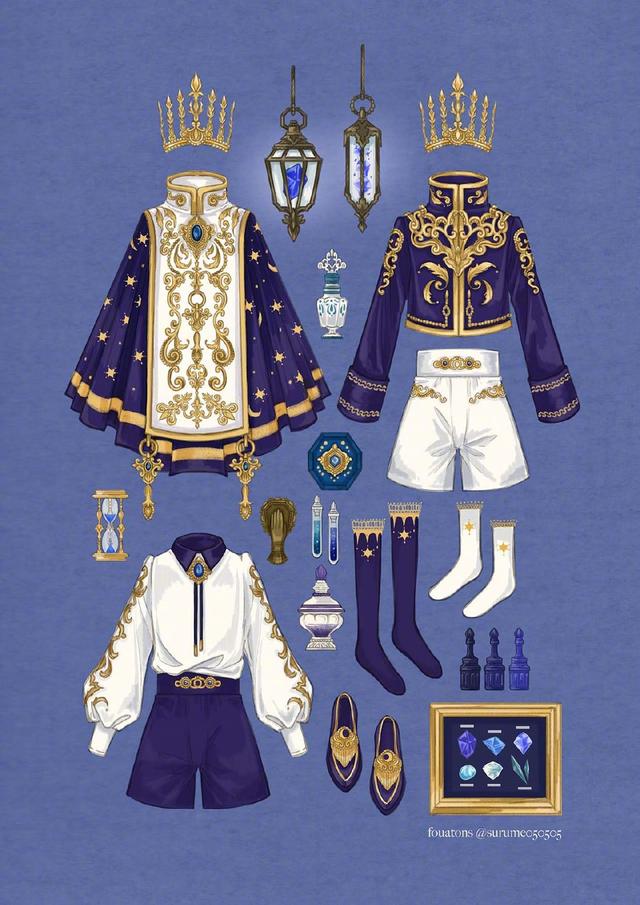 欧美服饰搭配插画手绘,服装复古风格插画网站