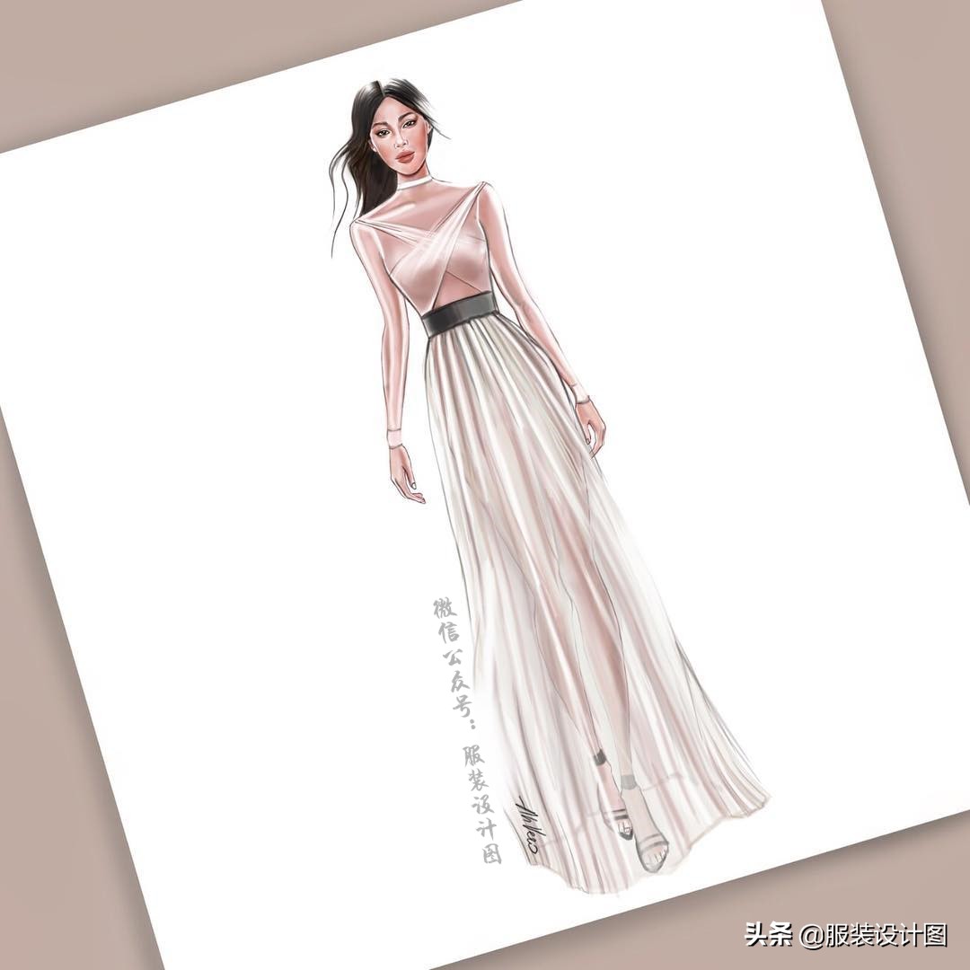 服装设计时装画教学procreate,procreate画服装设计图教程