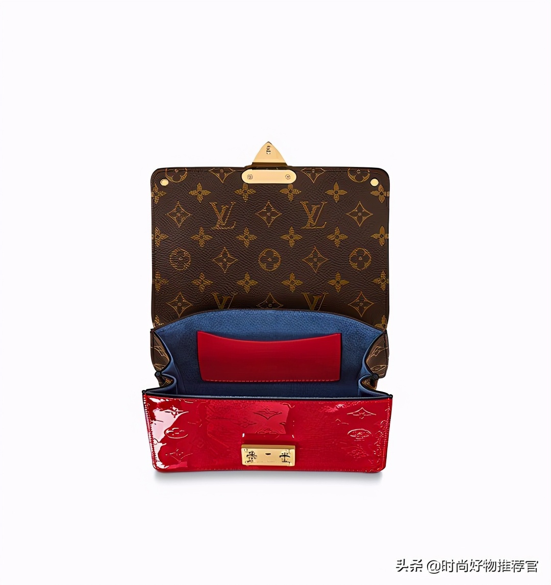 lv黑色牛皮压花邮差包新款有链条,lv新包真皮包