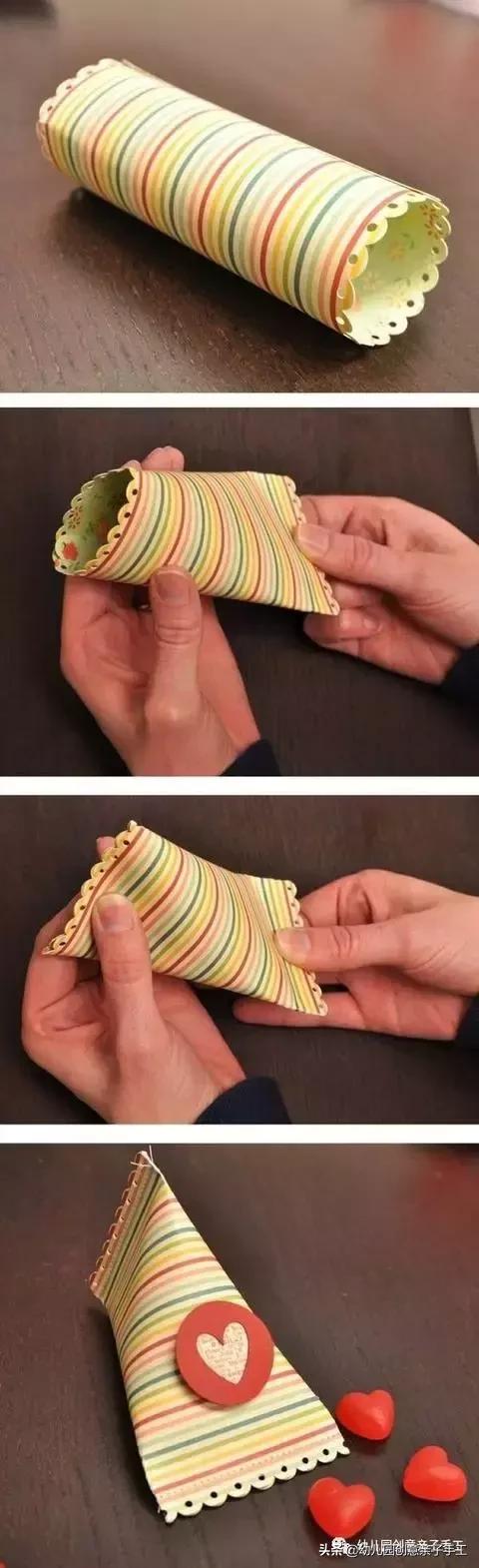 小盒子类卡纸手工,儿童卡纸手工礼盒