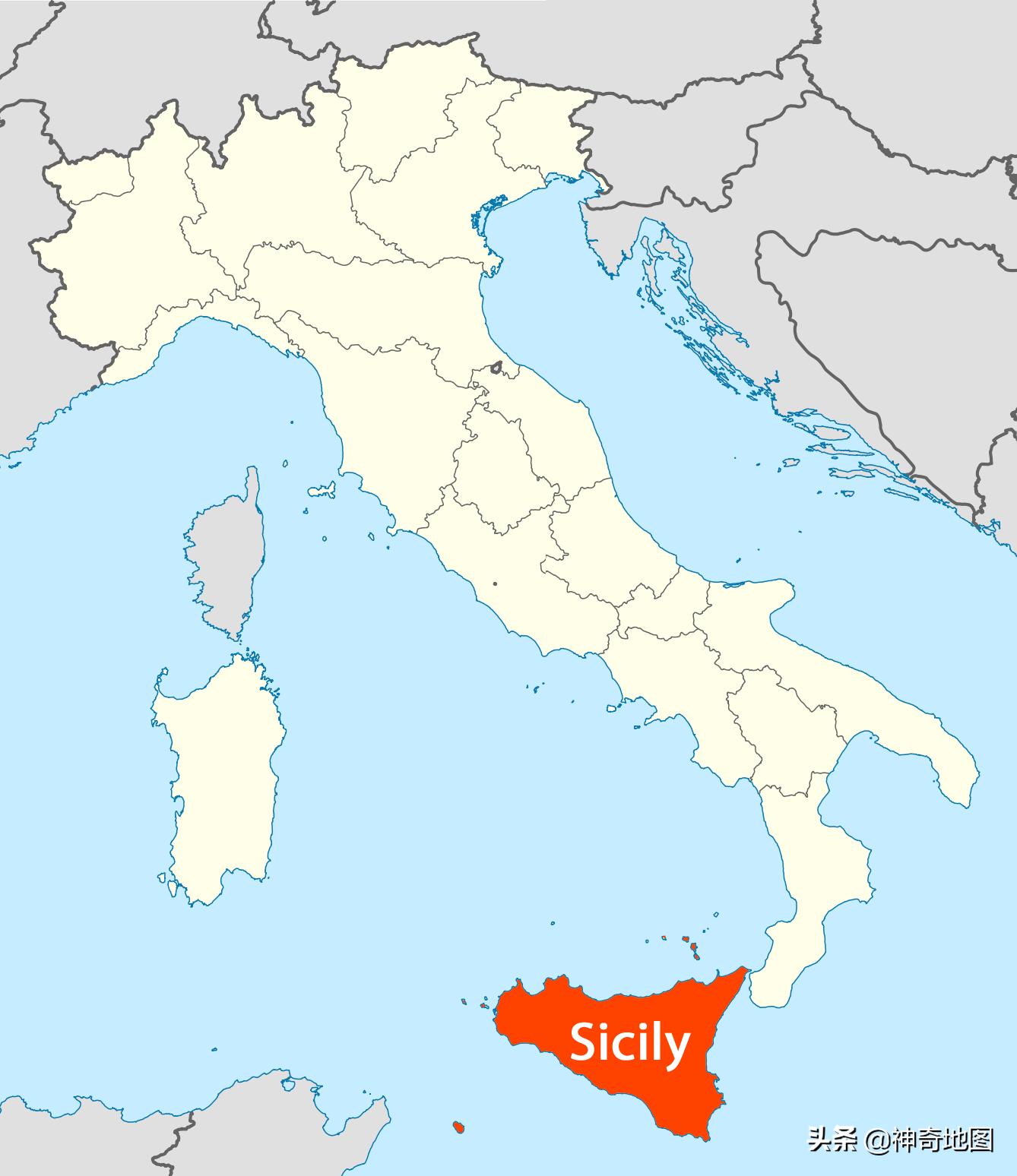 乱谈岛屿（89）西西里（Sicilia）的美丽传说与*手党黑**