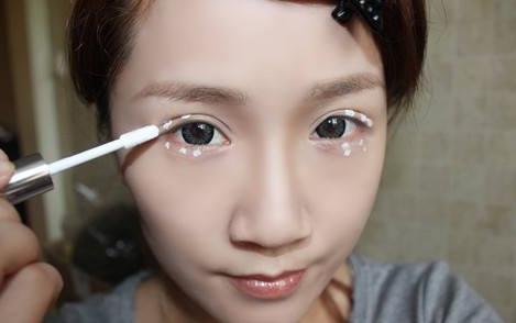 不晕妆不晕染眼线,毛笔头眼线不晕染不晕妆