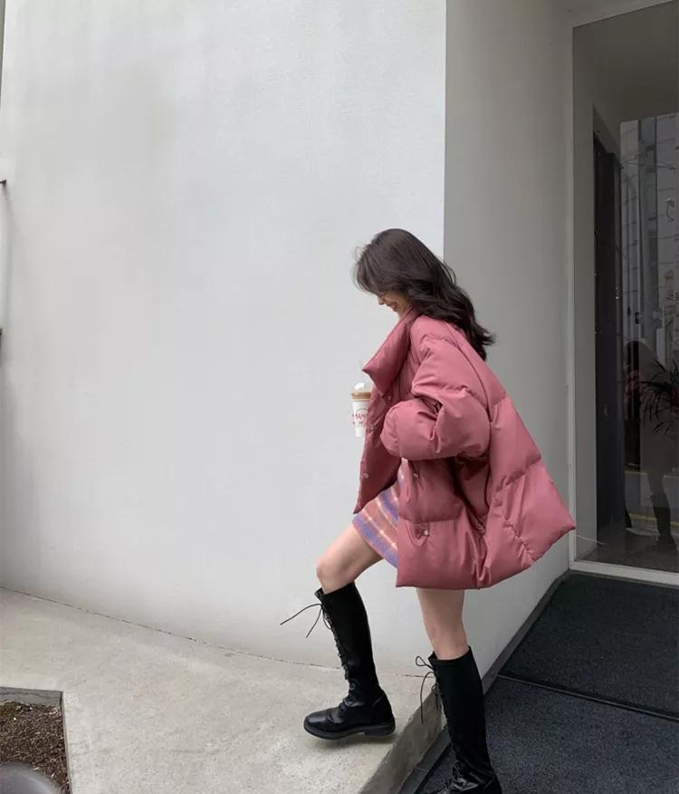 韩系欧尼风衣外套,韩国欧尼黑色大衣搭配