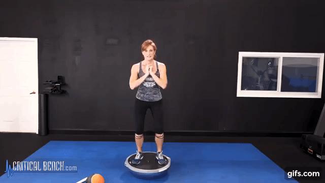 平衡半球体适能训练,波速球稳定性练习