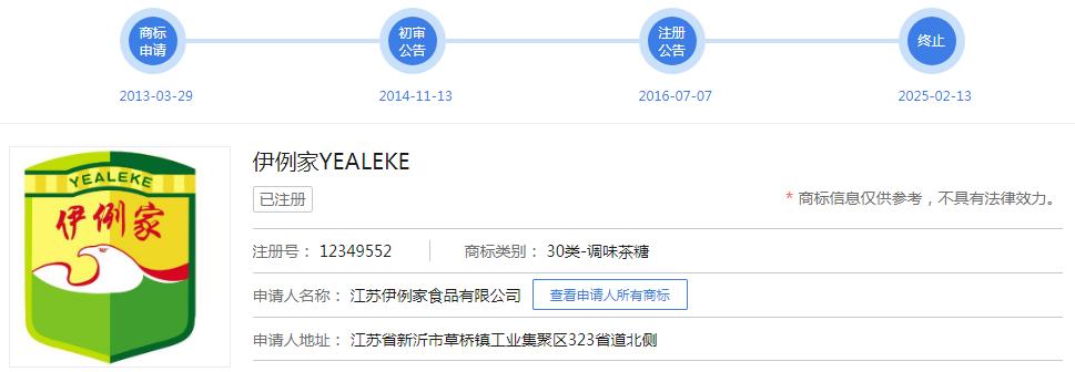 知协：“伊例家”商标侵权案终审，获赔35万元