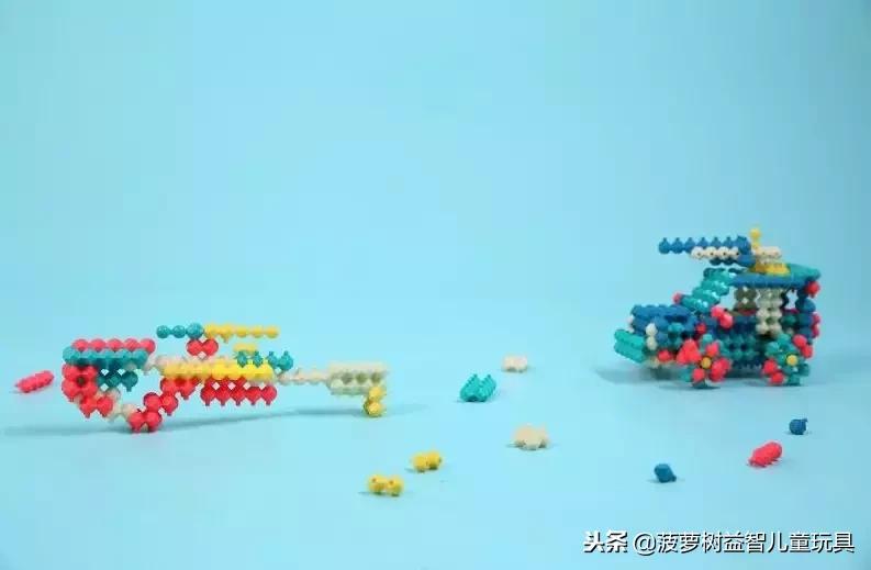 菠萝树积木玩具,菠萝树益智玩具积木