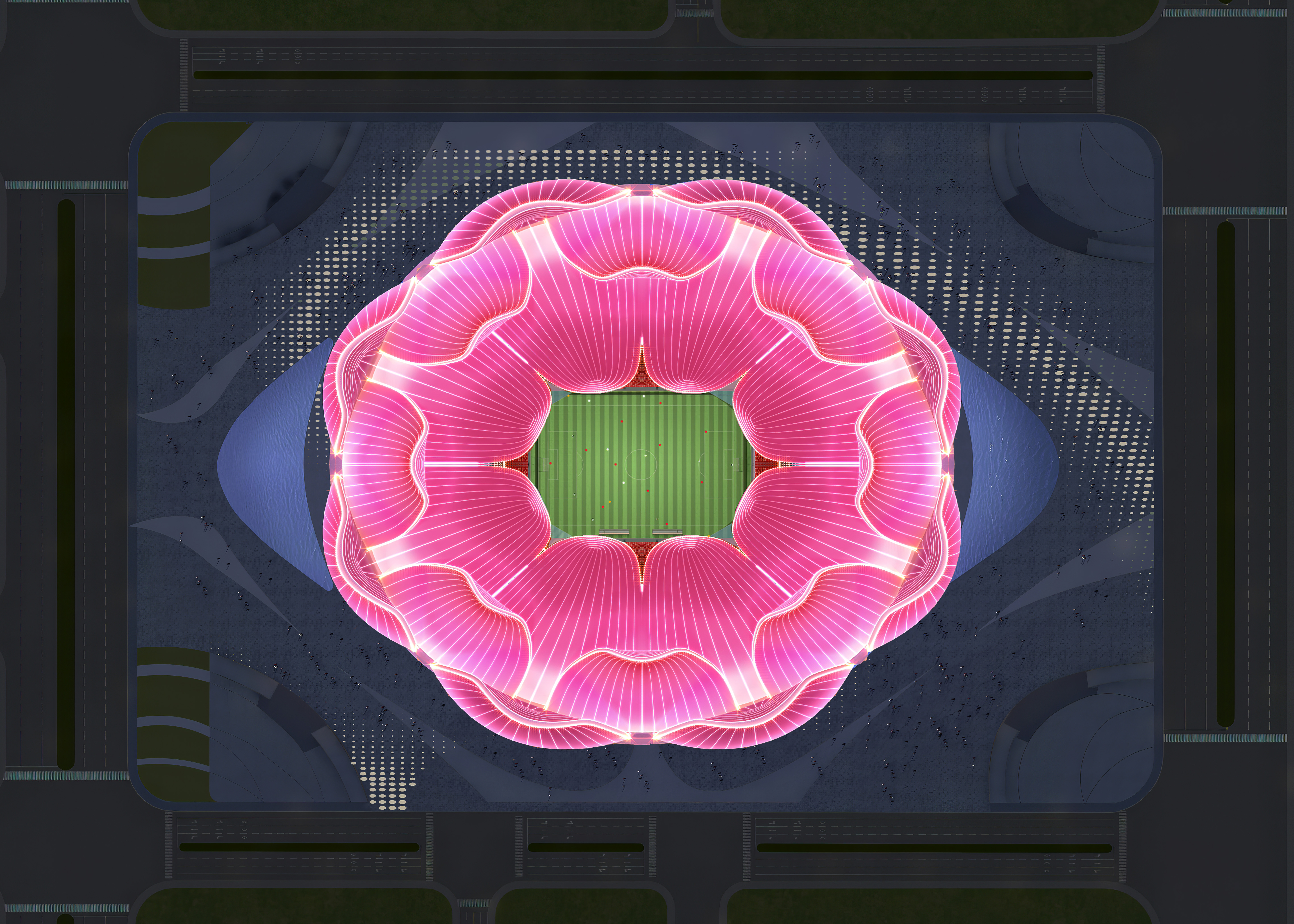 广州恒大足球场最新效果图,震撼恒大足球场