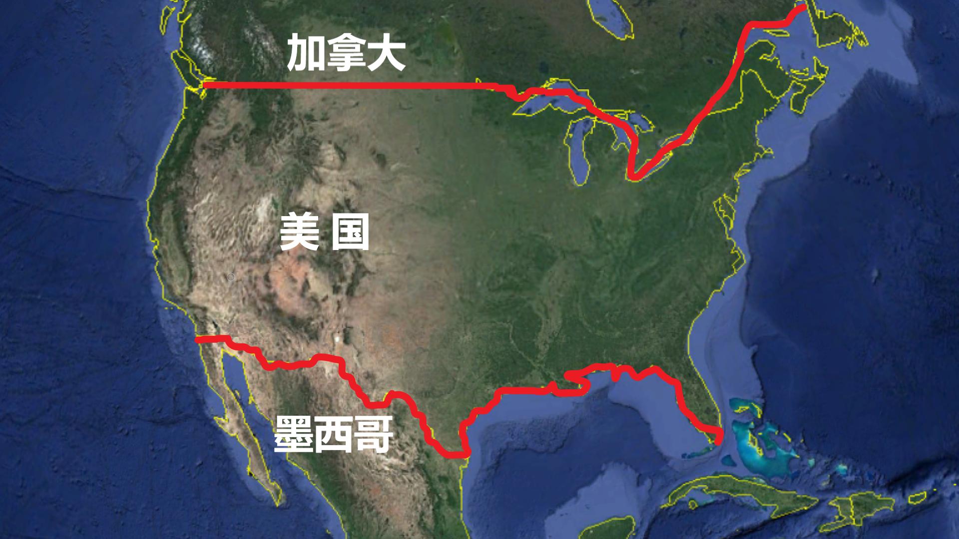 美墨边境分界线图片对比,美墨边境线对比