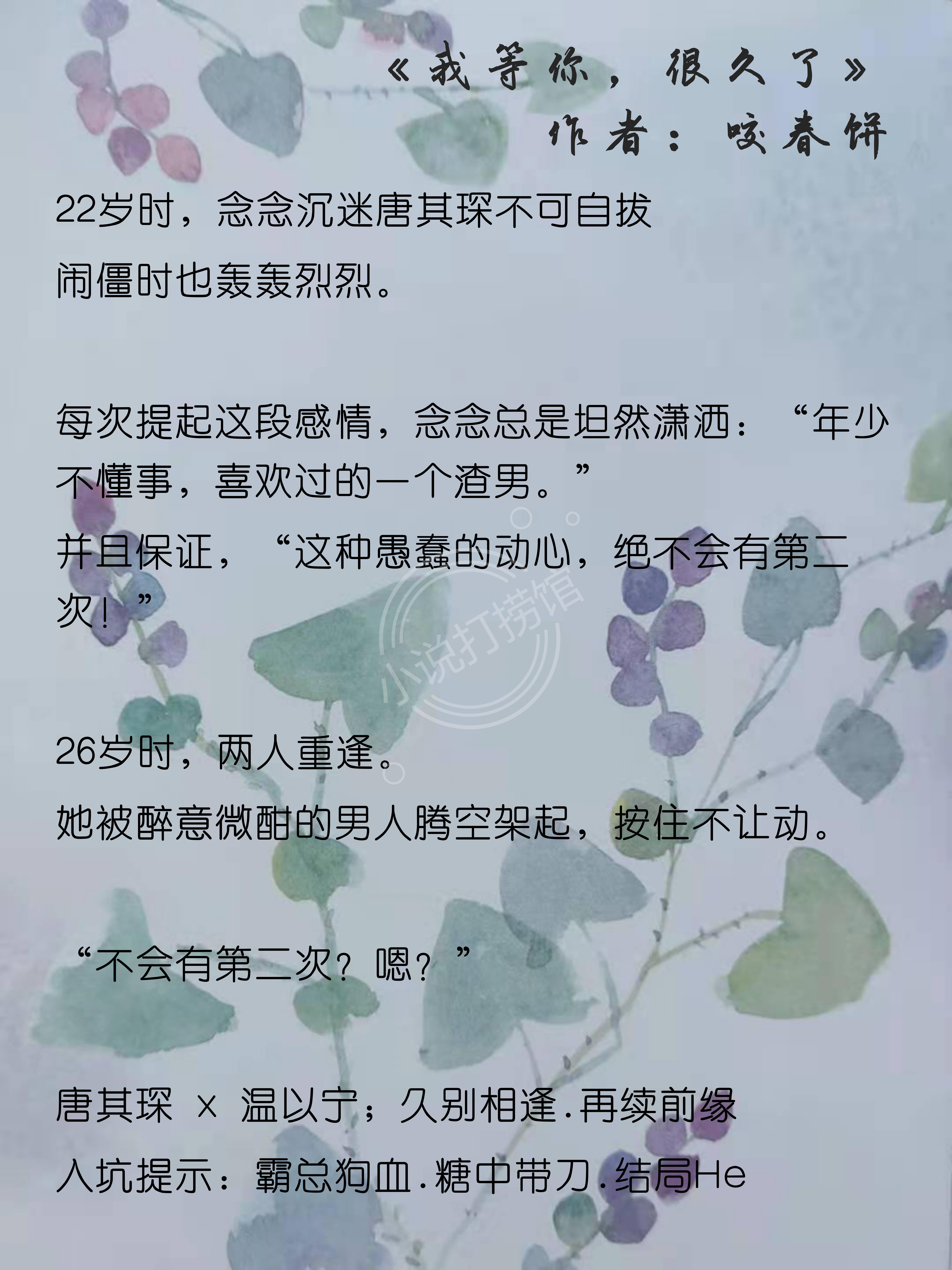 6本破镜重圆小说,6本破镜重圆的纯爱文