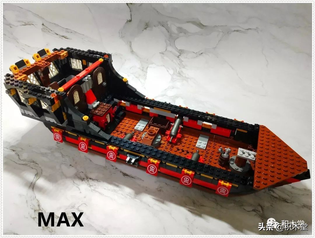 「虚测评」哲高积木QL1801海盗船之骷髅冒险号