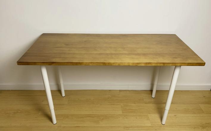 110厘米实木书桌,简易木质书桌组装