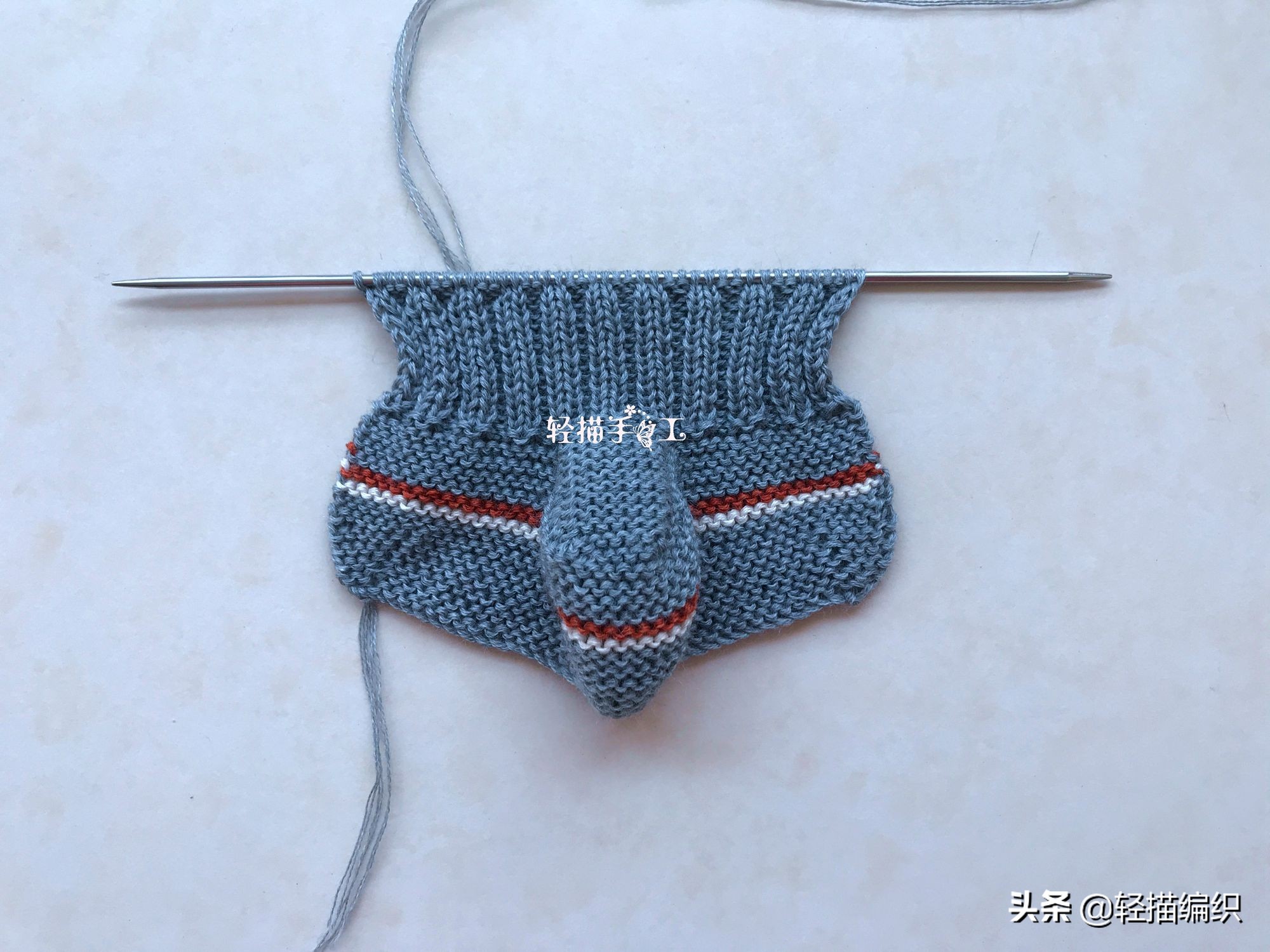 婴儿毛线鞋高帮编织教程,高筒毛线鞋婴儿鞋教程完整版