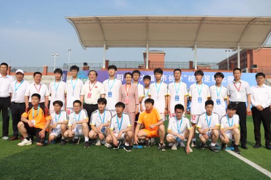 信阳市第六届市长杯校园足球比赛,信阳市区长杯校园足球赛开赛图