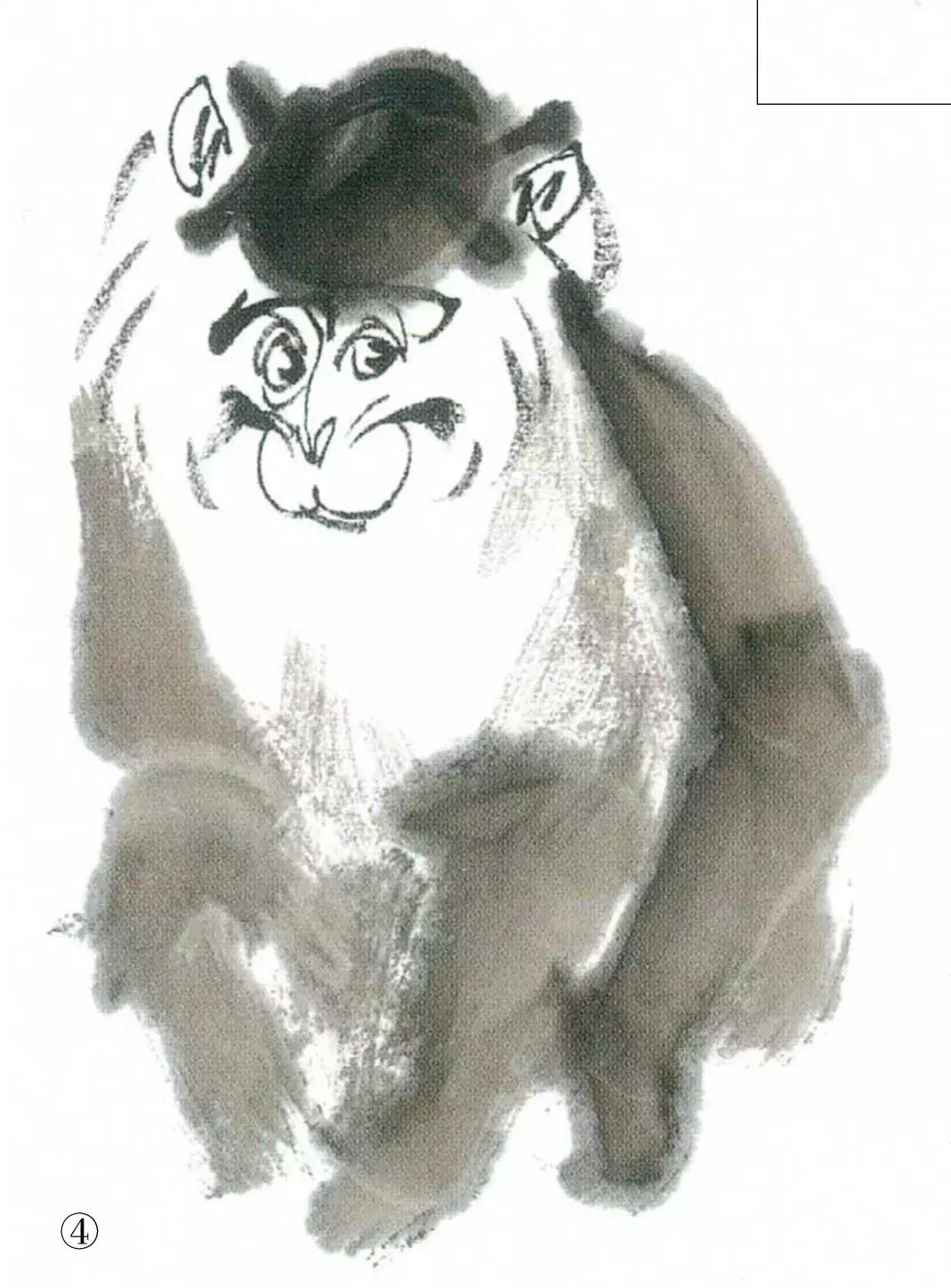 画猴子简便一些,画猴子高级一点