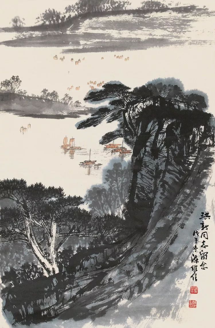 陈继儒山水画作品欣赏,陈良宗山水画作品欣赏