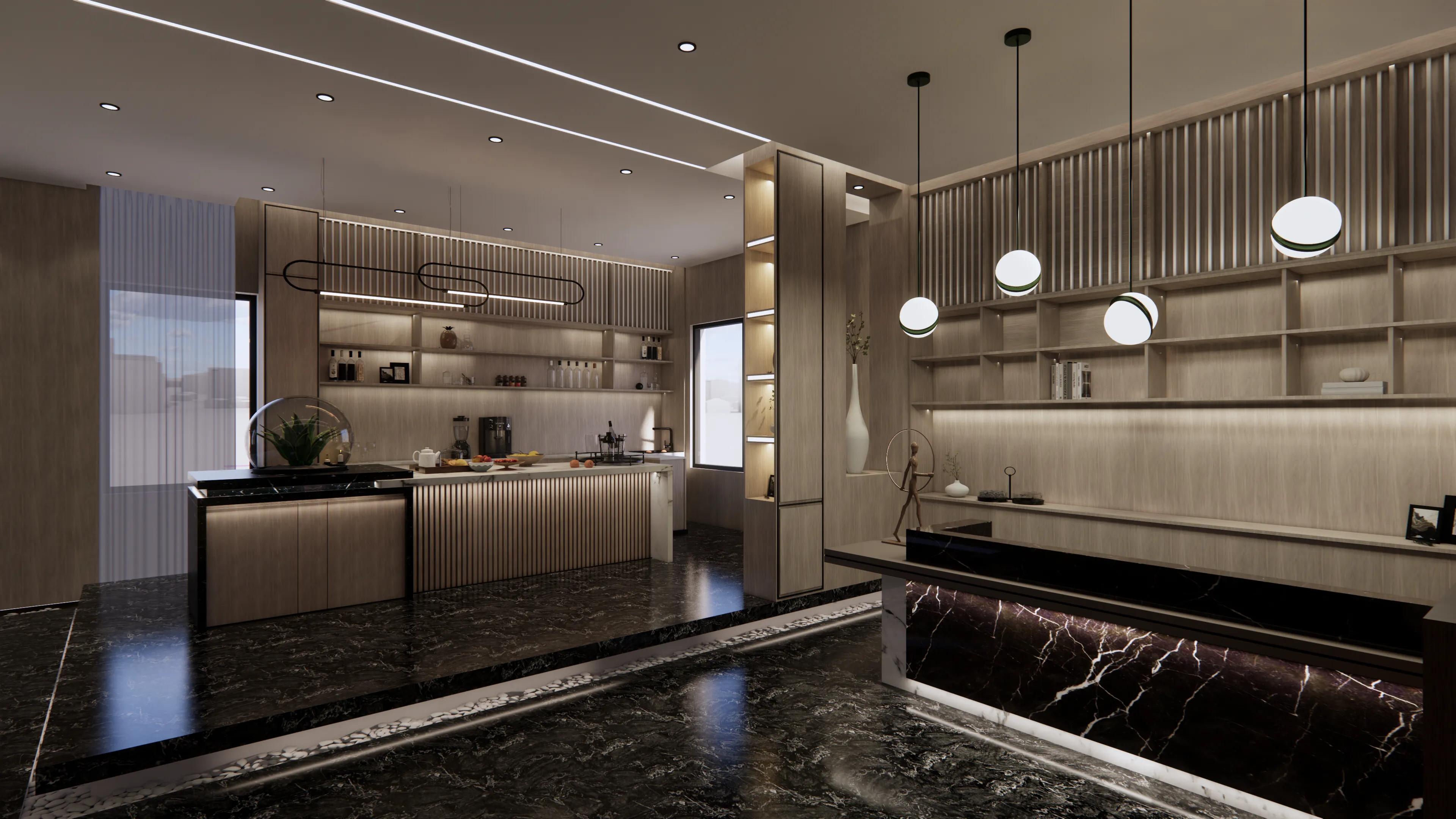 足浴店轻奢现代风格装修,足浴按摩店风格