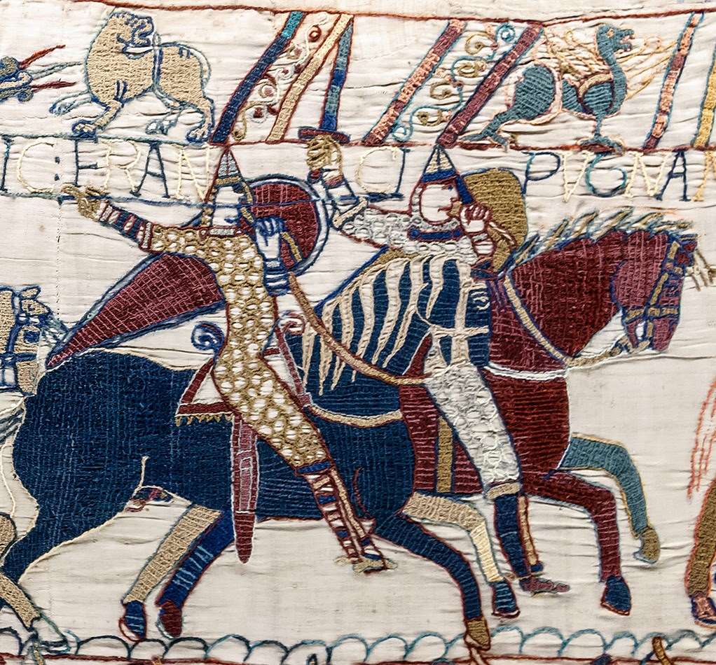 中世纪的挂毯,中世纪士兵装备穿戴过程