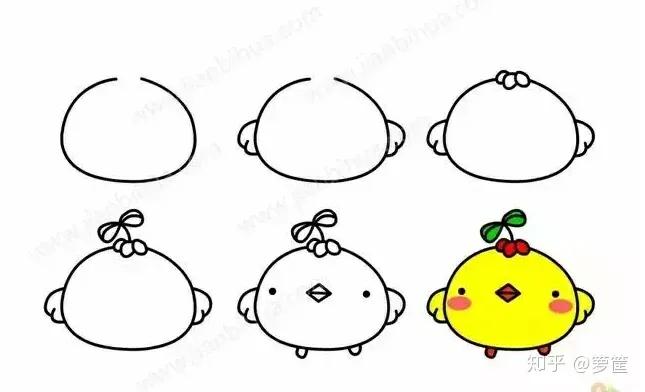 画小动物简笔画简单又漂亮,春天里的小动物怎么画简笔画