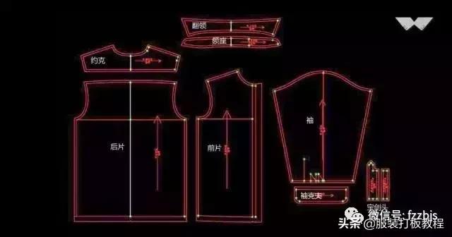 服装制版常用尺寸整理,服装衬衫打版制版图