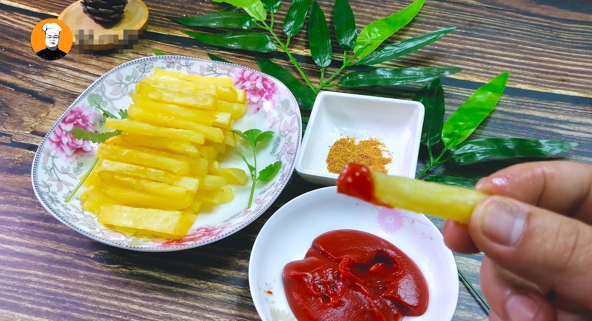 自制薯条好吃不上火,土豆空心香脆油炸大薯条