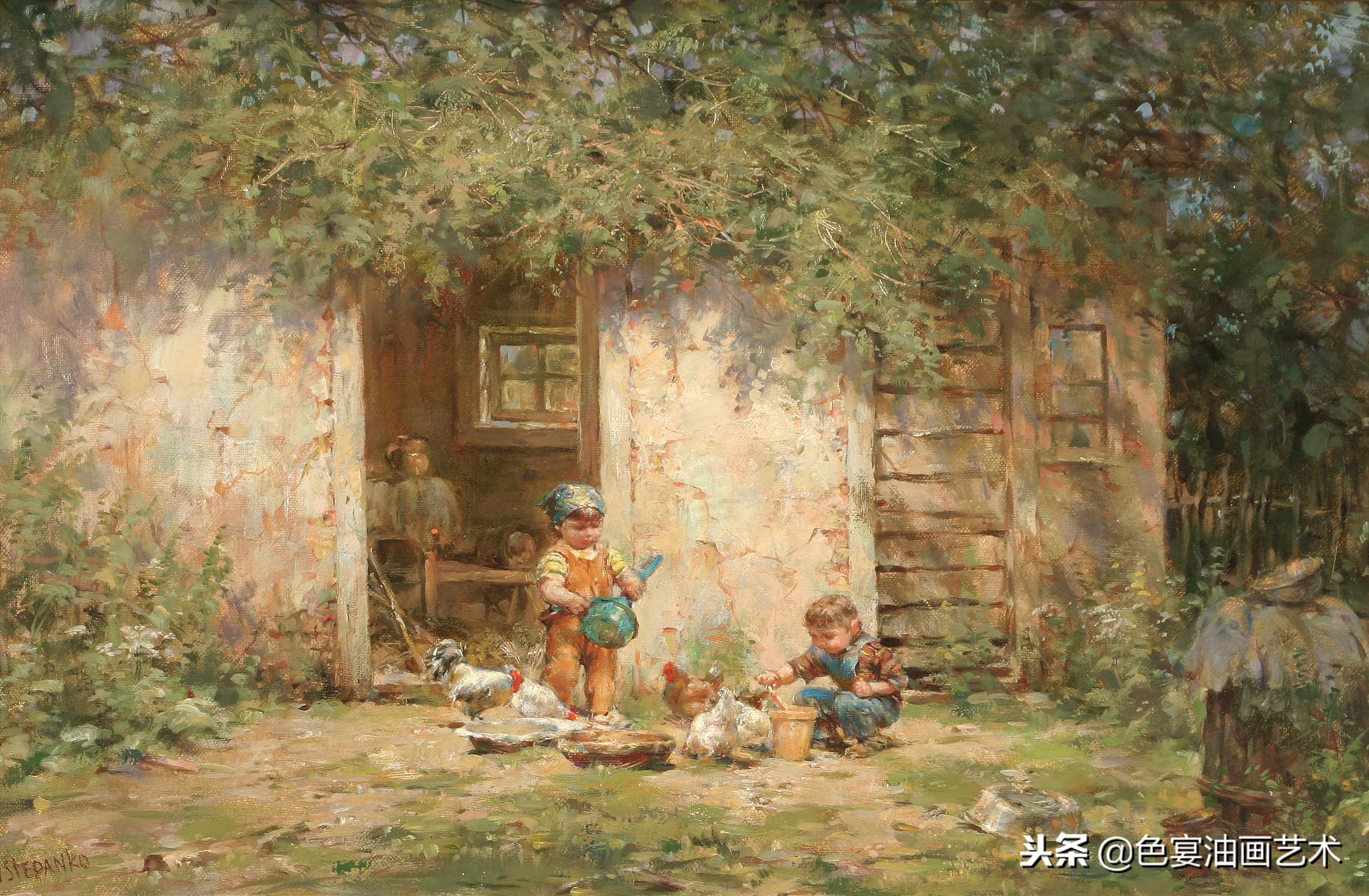 俄罗斯油画大师风景油画教程视频,油画大师油画风景创作教学视频