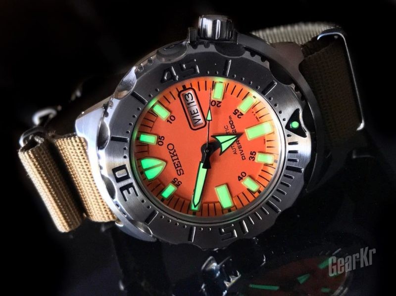 朴实无华劳力士,精工seiko手表男士翡翠绿水鬼5号