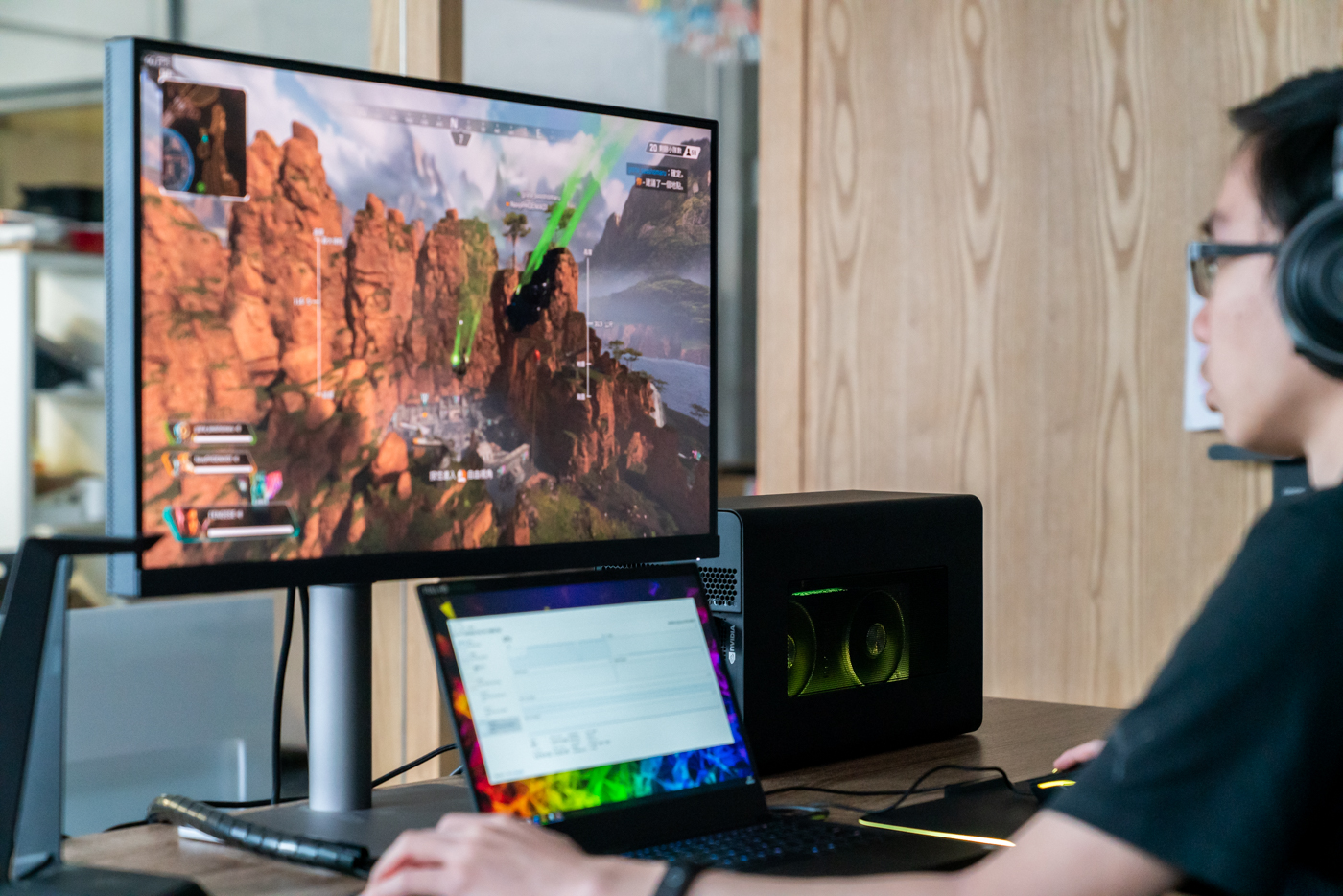 雷蛇razer战核x幻彩版显卡扩展坞,雷蛇战核x连接外置显示器