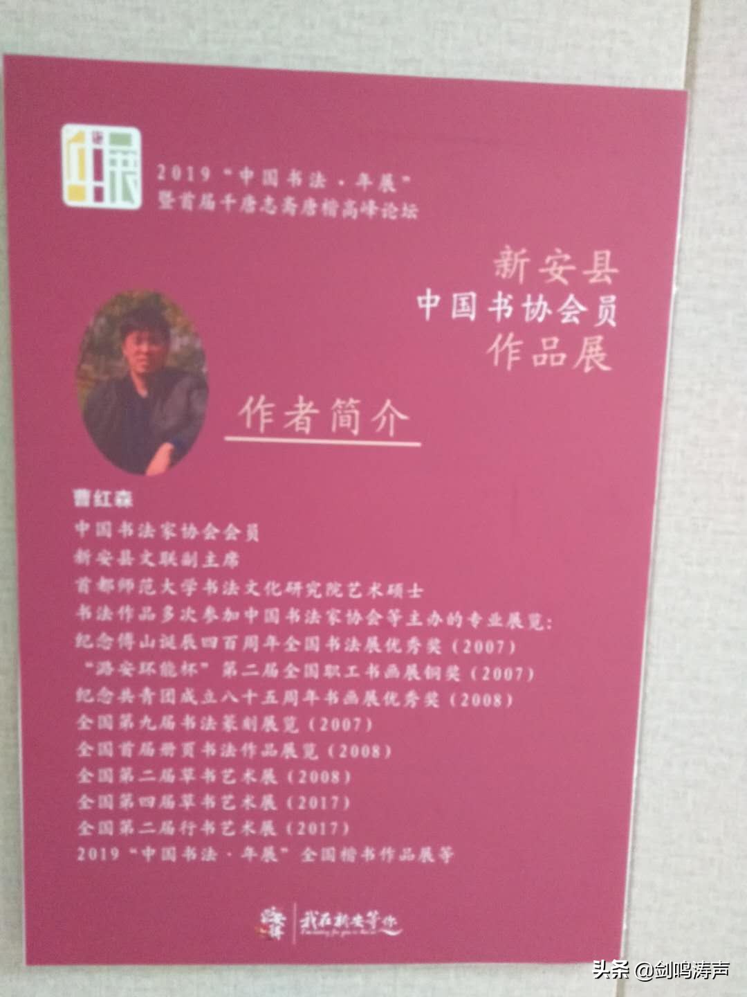 “2019中国书法•年展”之新安县中国书协会员作品展