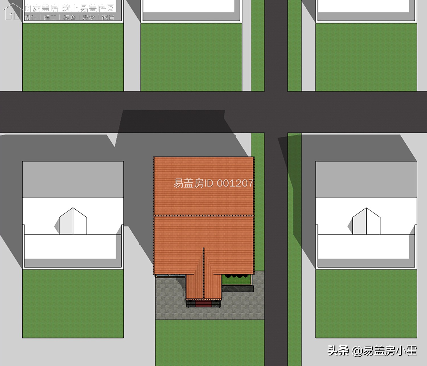 农村自建房2层欧式别墅设计,面宽10米欧式风格二层小别墅