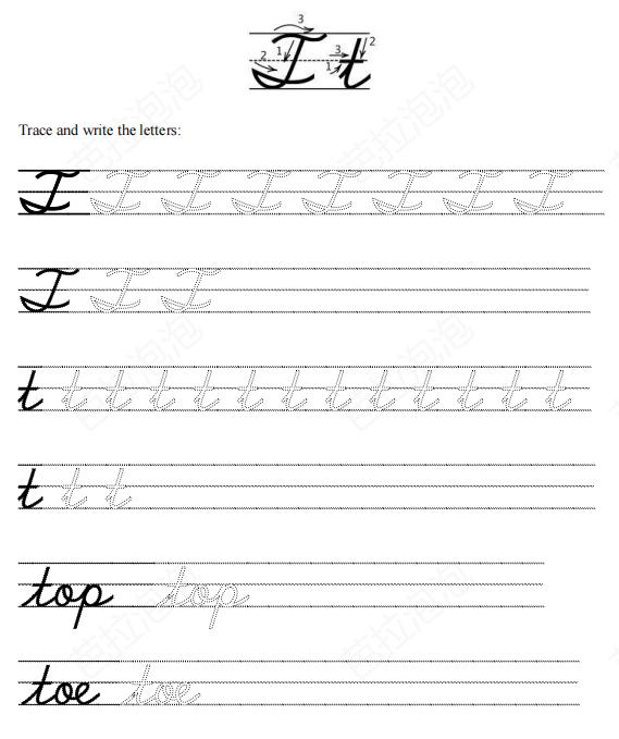 英文26字母连笔字帖,英语字母书法入门基础教程