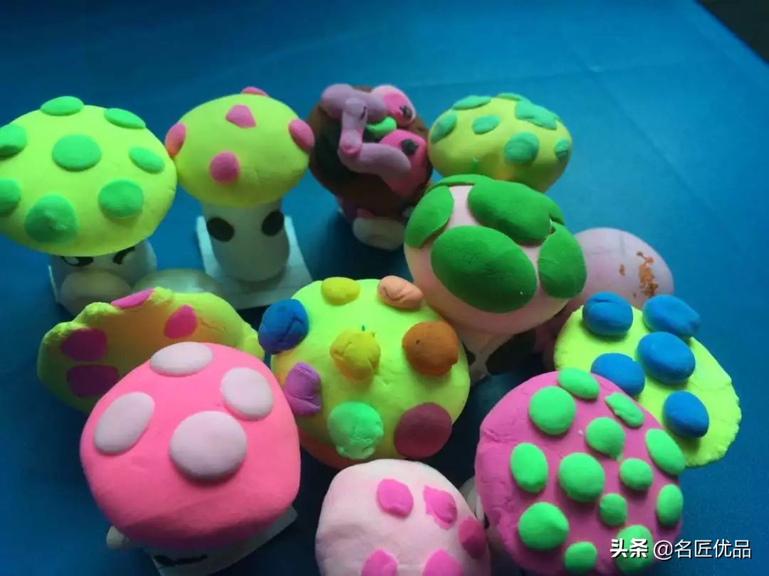 蘑菇亲子游乐场,手工制作幼儿园简单手工蘑菇