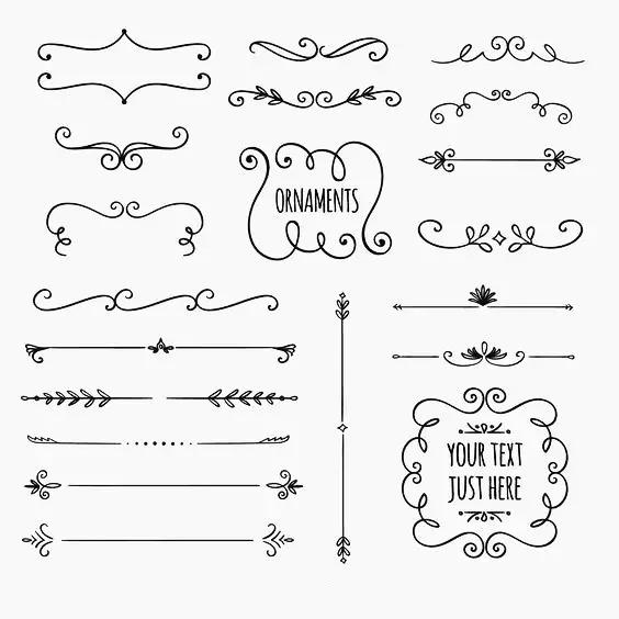 手绘画手账素材,手绘手抄账本