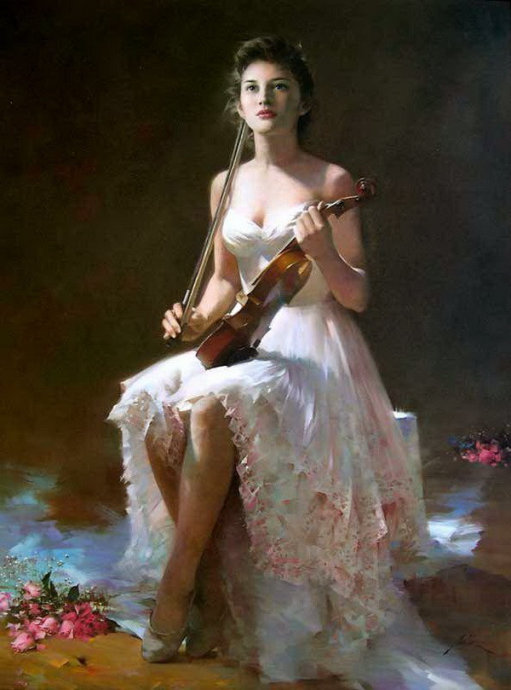 中国油画大师何岸油画欣赏,何岸油画风景写生作品