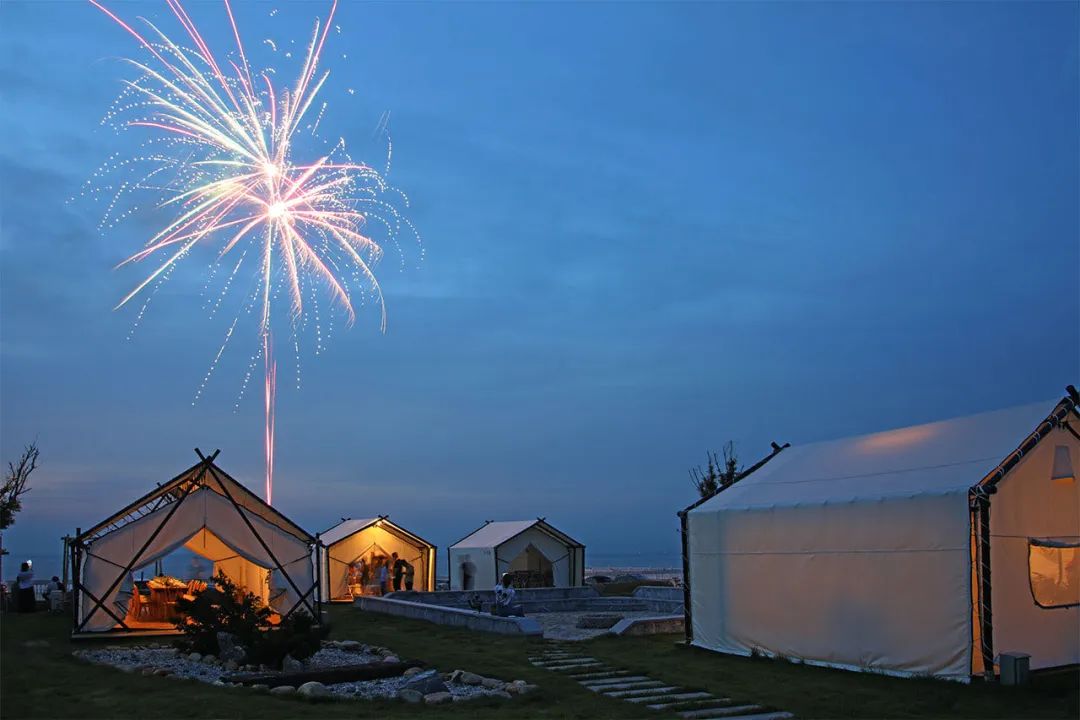 大连夏家河子海景房,大连夏家河子海滨浴场帐篷酒店