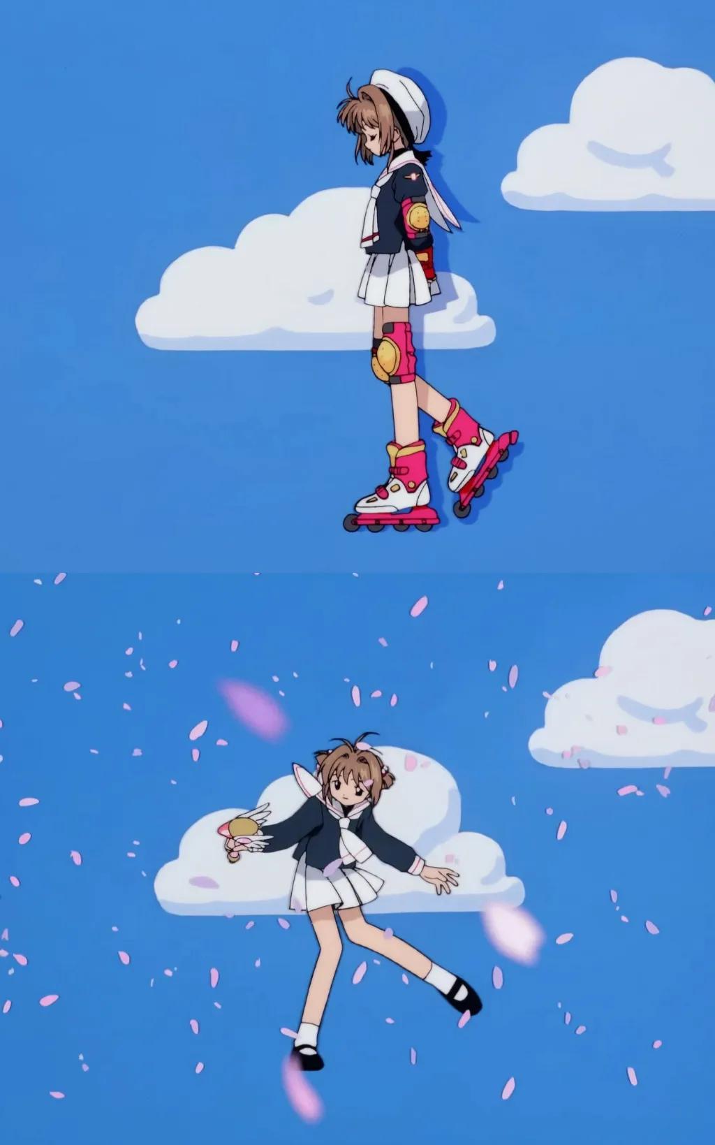 百变小樱魔术卡少女樱平铺壁纸,百变魔卡小樱唯美手机壁纸