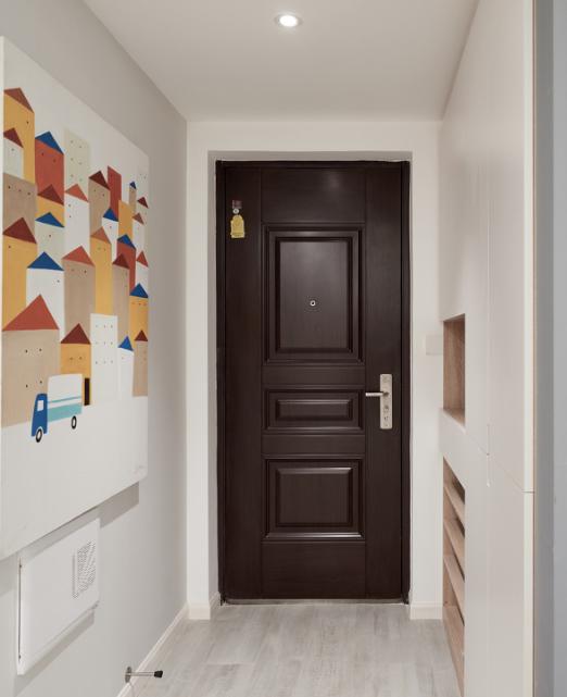 入户过道窄又长怎么设计玄关鞋柜,南北通透户型进门无玄关鞋柜设计